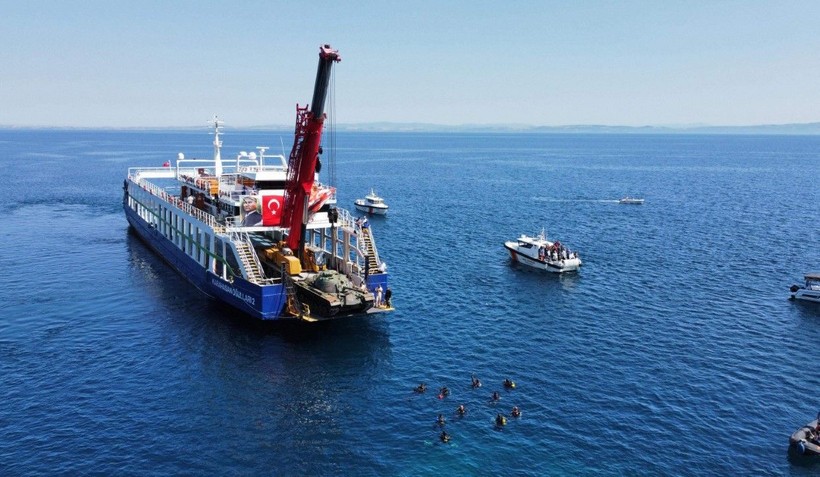 Saros Körfezi'ne tank batırıldı - Resim: 5