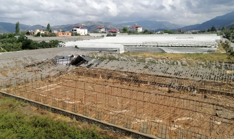 Antalya'da tarım alanlarını dolu ve hortum vurdu - Resim : 4