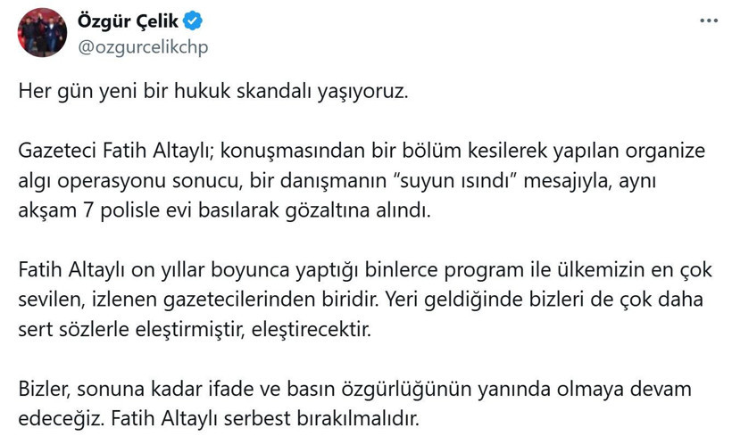 Gazeteci Fatih Altaylı'nın gözaltına alınmasına art arda tepki - Resim: 12