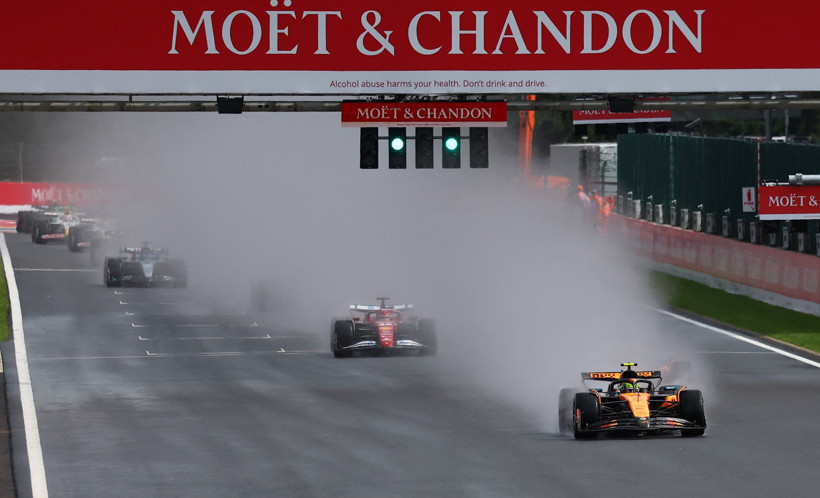 Formula 1'de, yağmurlu Belçika GP nefes kesti - Resim : 1