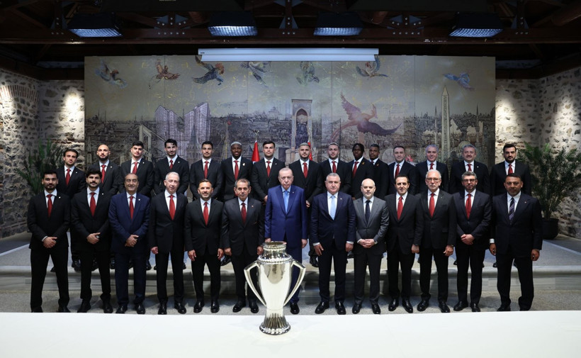 Cumhurbaşkanı Erdoğan, şampiyon Galatasaray'ı kabul etti - Resim: 1