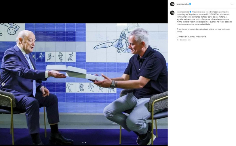 'Başkanların başkanı' hayatını kaybetti: Mourinho'dan duygusal veda - Resim : 4