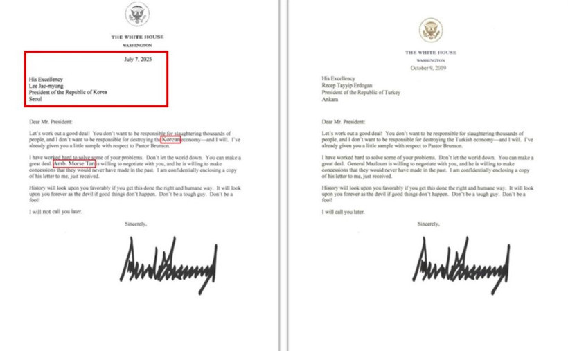 Trump'ın Erdoğan'a gönderdiği 