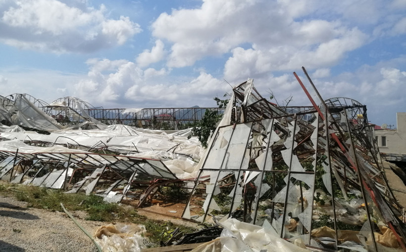 Antalya'da tarım alanlarını dolu ve hortum vurdu - Resim : 3