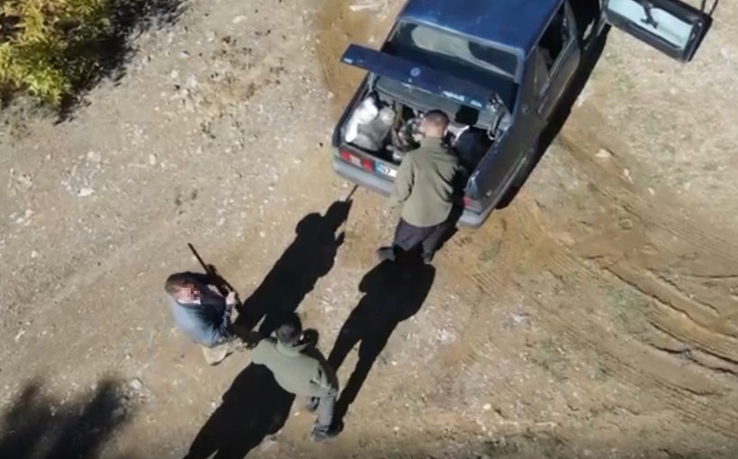 Isparta’da kaçak avcı dronla yakalandı - Resim : 1