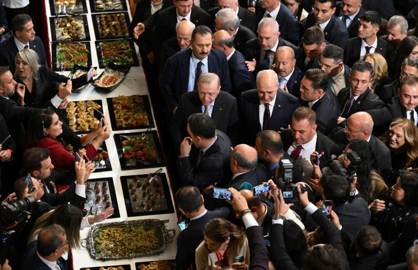 Meclis'teki resepsiyondan çarpıcı kareler - Resim: 29