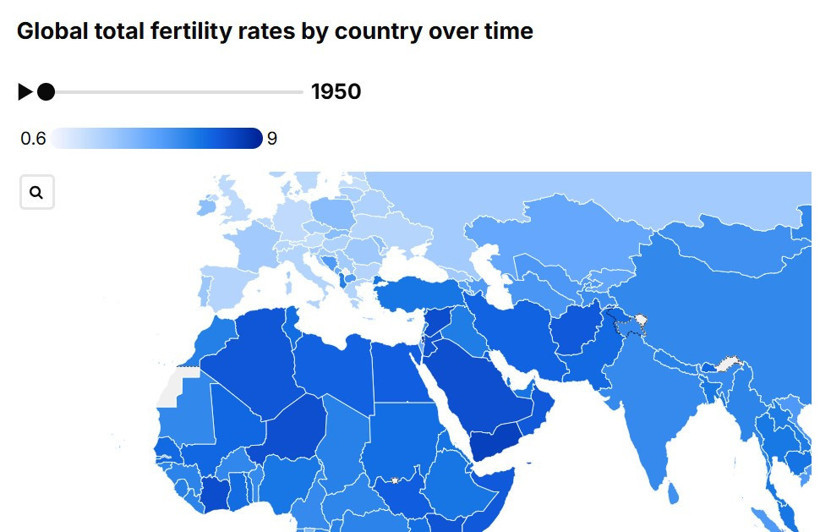 Çarpıcı nüfus haritası: Doğumlarda küresel çöküş kapıda - Resim : 2