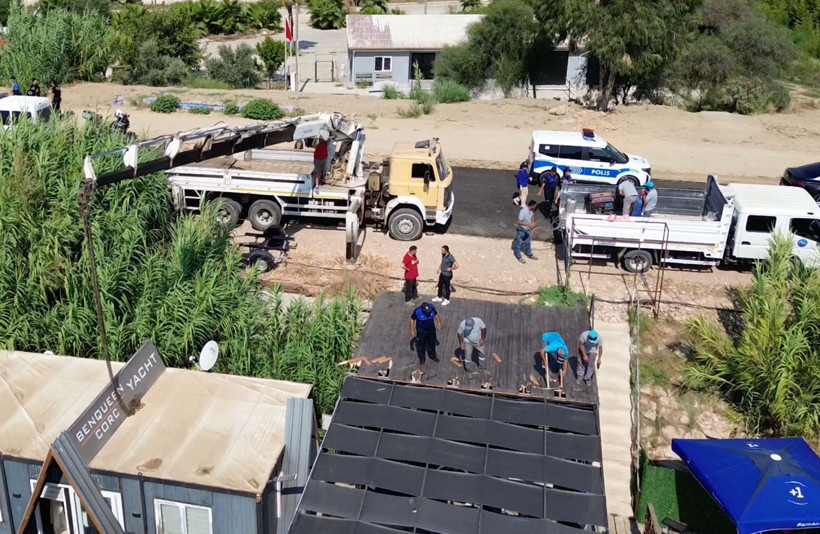 'Kral yolu’ndaki kaçak konteynerler söküldü - Resim : 1