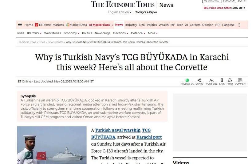 Türk savaş gemisi Hindistan'ı tedirgin etti - Resim : 2