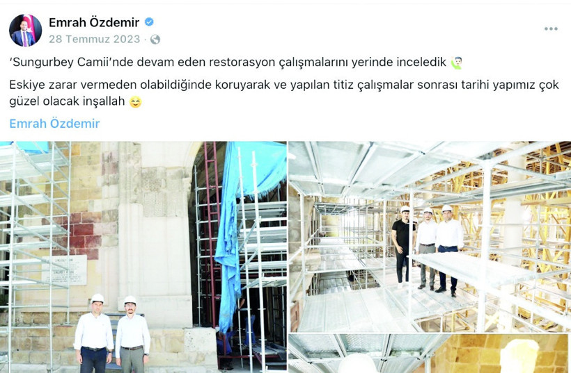 Sungur Bey Camii’nde restorasyon çıkmazı - Resim : 1
