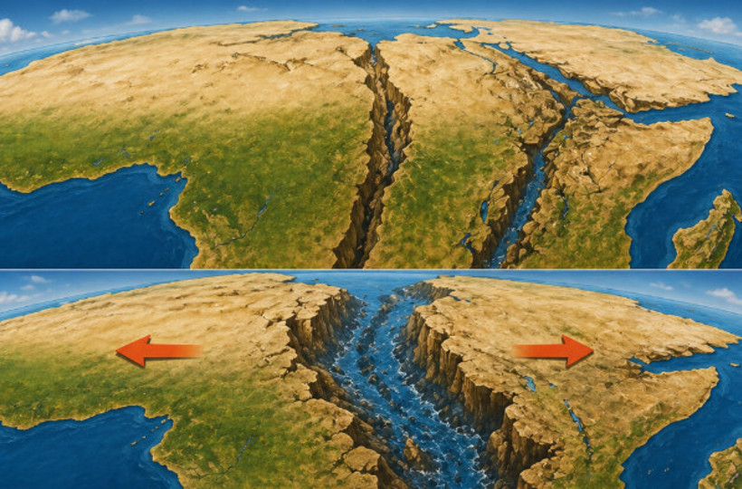 Afrika Kıtası'nı ortadan ikiye b&ouml;l&uuml;yor. Yerin 2 bin 900 kilometre altında tespit edildi - Resim : 3