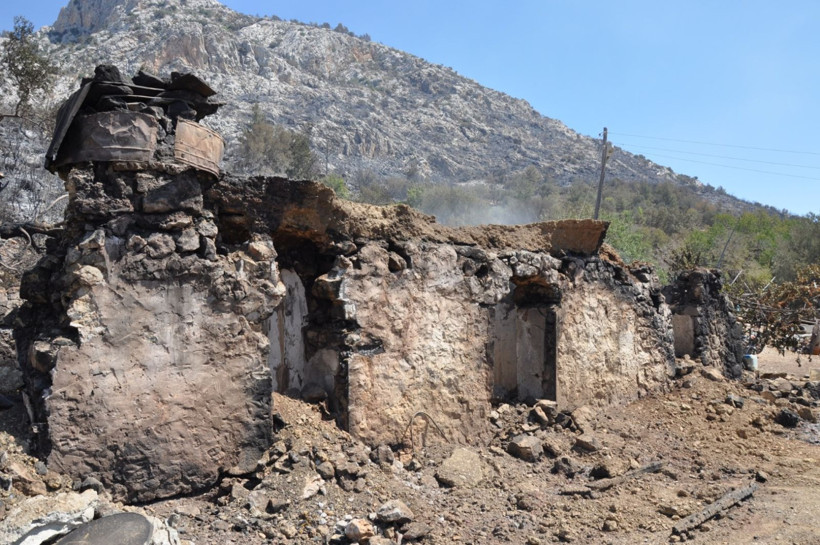 Çok acı görüntüler: Mezarlıklar da kül oldu - Resim: 10