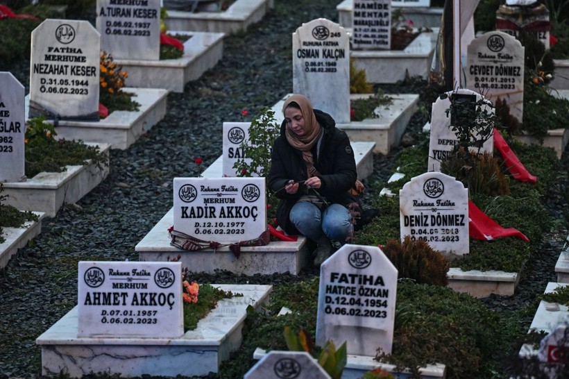 6 Şubat felaketinin ikinci yıl dönümü: Aileler geceyi mezarlıklarda geçirdi - Resim: 1