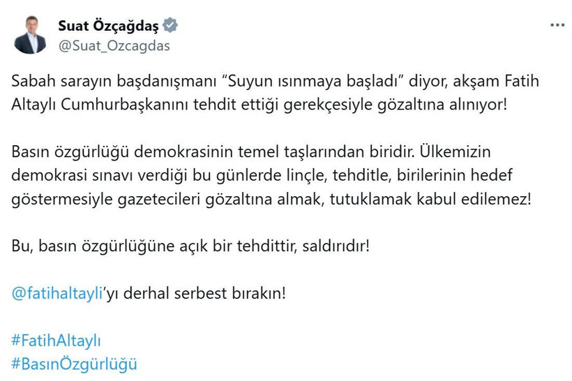 Gazeteci Fatih Altaylı'nın gözaltına alınmasına art arda tepki - Resim: 11