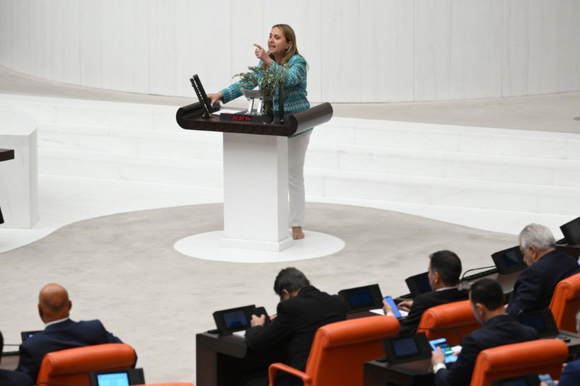 CHP'li Semra Dinçer çıplak ayakla kürsüye çıktı - Resim: 2