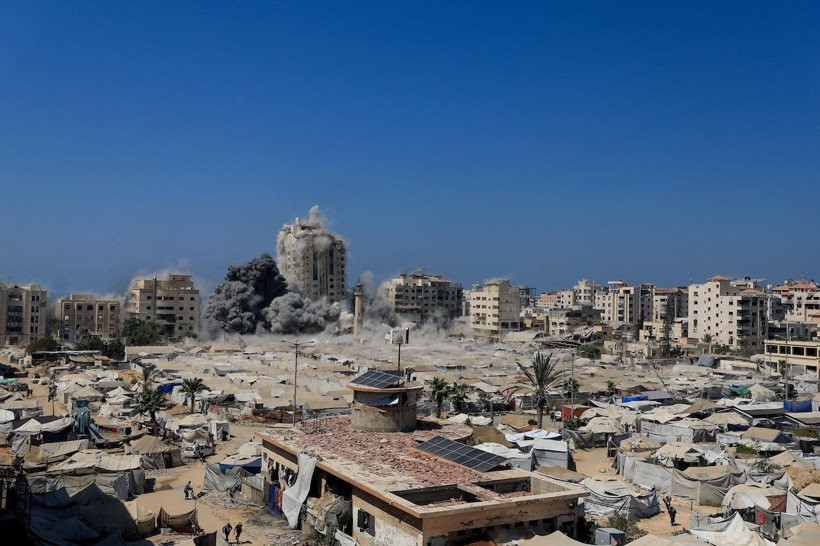 İsrail Filistin'de güpegündüz dev binayı vurdu - Resim: 2