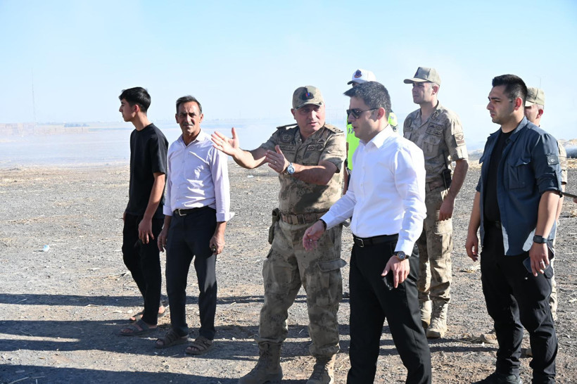 Mardin'de tarım deposunda yangın: Tonlarca mısır küle döndü - Resim : 4