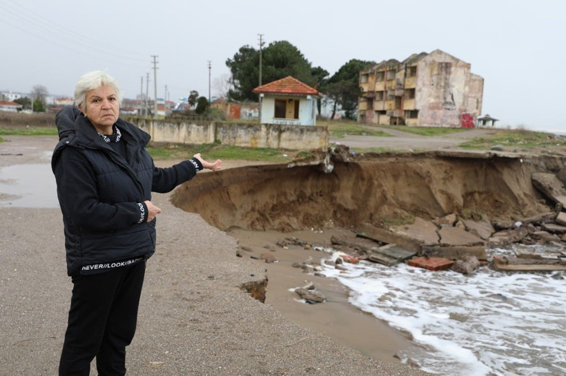 Korkutan manzara! Deniz 50 metre içeri girdi - Resim: 6