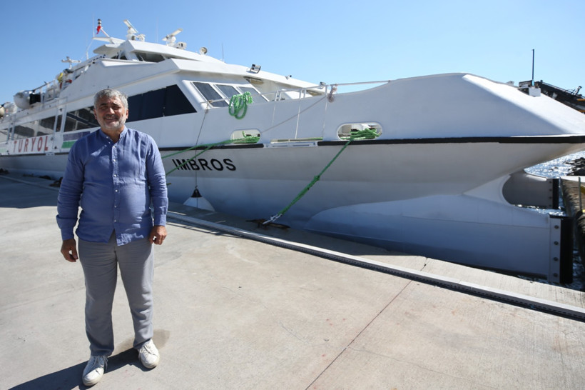Çanakkale ile Yunan adası Limni arasında feribot dönemi başladı - Resim : 2
