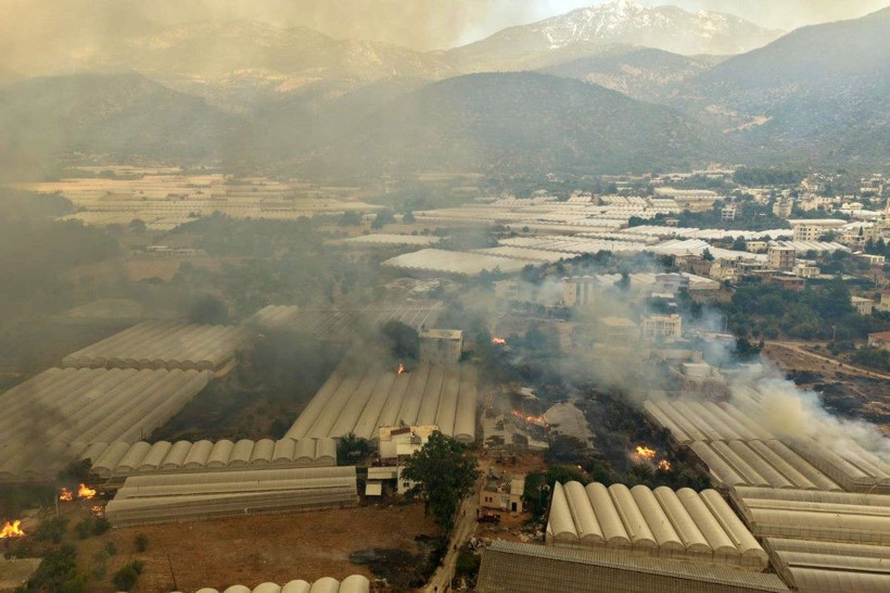 Muğla'da başlayan yangın Antalya'da ormana sıçradı - Resim: 27