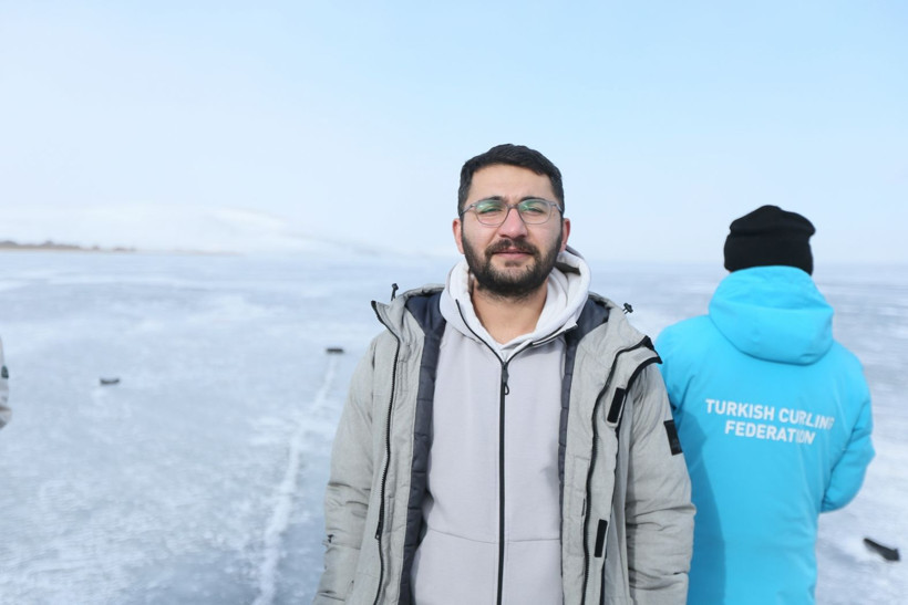 Çıldır Gölü curling sporcularının antrenman sahası oldu - Resim: 6