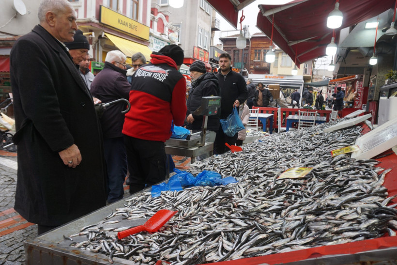 Kilosu 100 liraya düştü, kasalar dolusu hamsi satıldı - Resim : 1