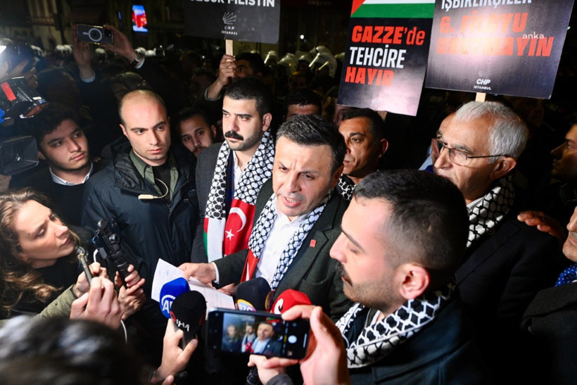 CHP'nin Filistin yürüyüşüne polis izin vermedi, arbede çıktı - Resim : 3