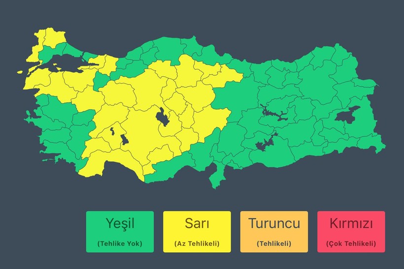 Meteoroloji'den 28 il için 'sarı' kodlu uyarı - Resim : 1