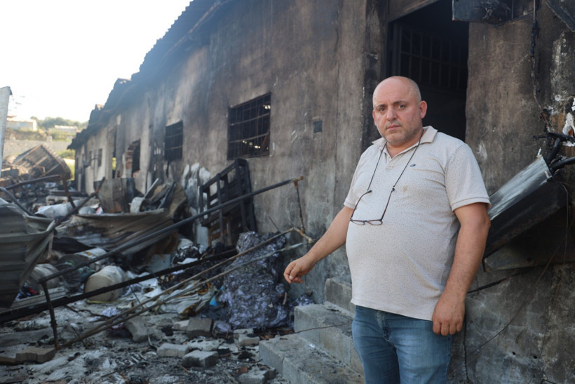 Depremden kurtardığı malını yangından kaçıramadı - Resim : 1