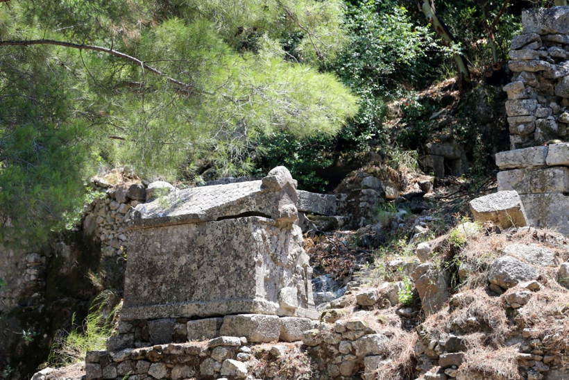 Olympos Antik Kent'te kaya mezarları gezi rotasına dahil edildi - Resim: 14