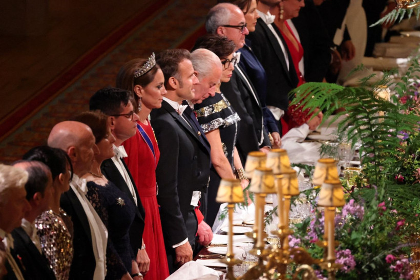 Kraliyet sofrasında dikkat çeken etkileşim: Macron, prensese göz kırptı - Resim: 4