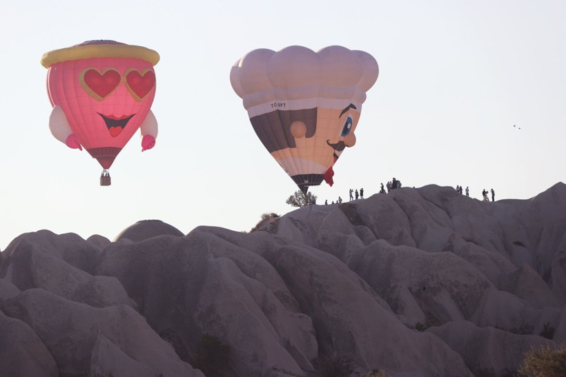 Kapadokya'da figürlü balonlar enfes görüntüler oluşturdu - Resim: 10