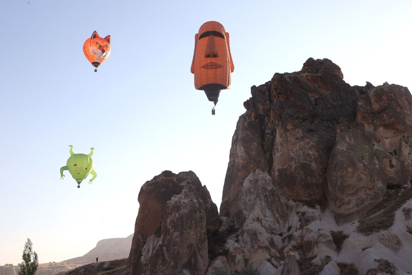 Kapadokya'da figürlü balonlar enfes görüntüler oluşturdu - Resim: 19