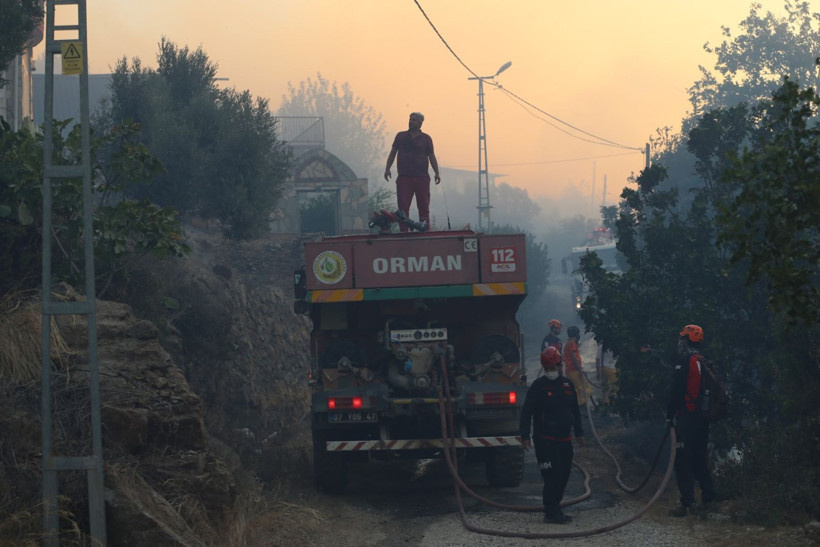 Alanya'da yangın yerleşim yerlerine ulaştı - Resim: 23