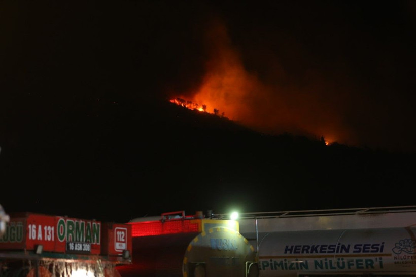 Bursa'daki orman yangını saatler sonra kontrol altına alındı - Resim: 15