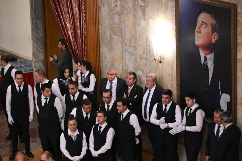 Meclis'teki resepsiyondan çarpıcı kareler - Resim: 1