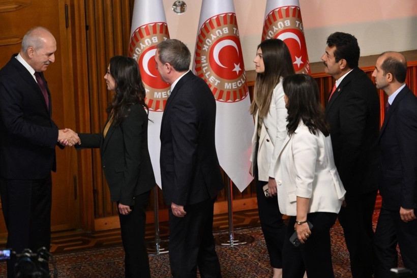 Meclis'teki resepsiyondan çarpıcı kareler - Resim: 7