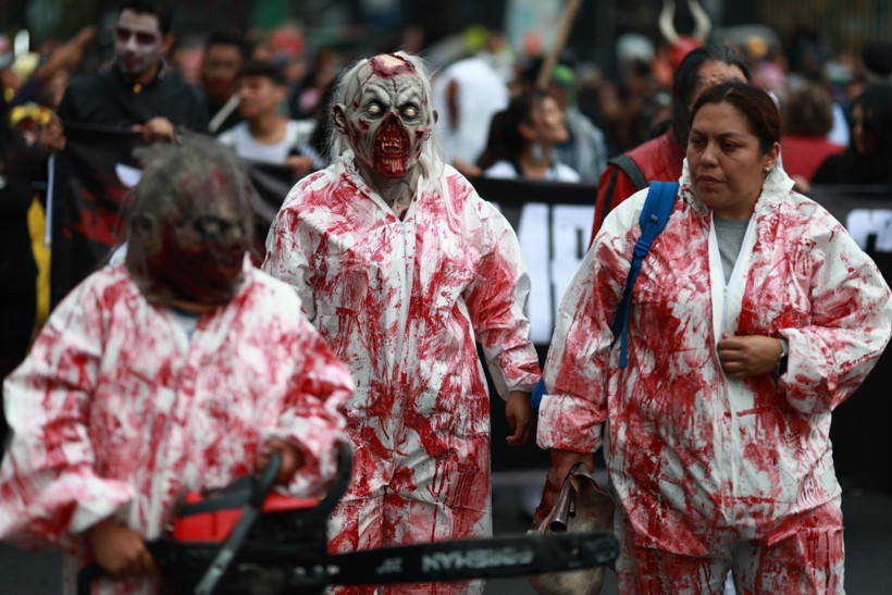 Meksika'da 'zombiler' yürüyüşü - Resim: 17