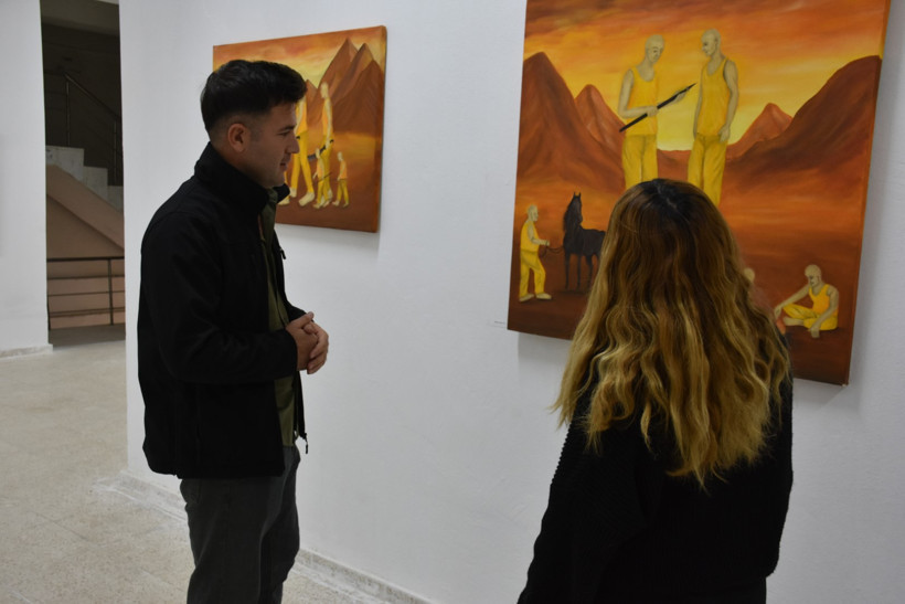 Asayiş uygulamasında hayatını değiştiren karşılaşma: Polis memuru ressam oldu - Resim : 3