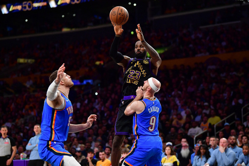Shai, LeBron'u evine yolladı: Thunder Lakers'ı süpürdü - Resim : 1
