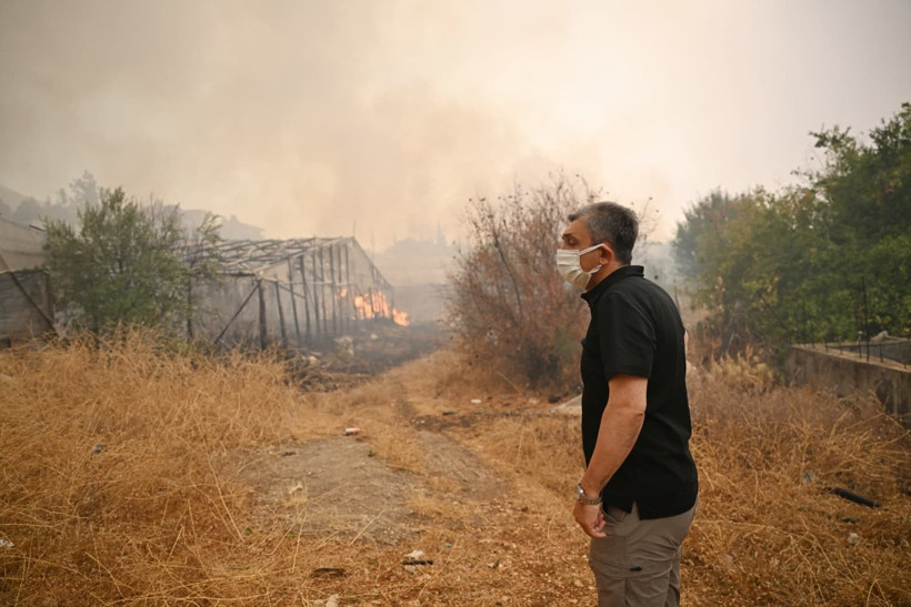 Muğla'da başlayan yangın Antalya'da ormana sıçradı - Resim: 34