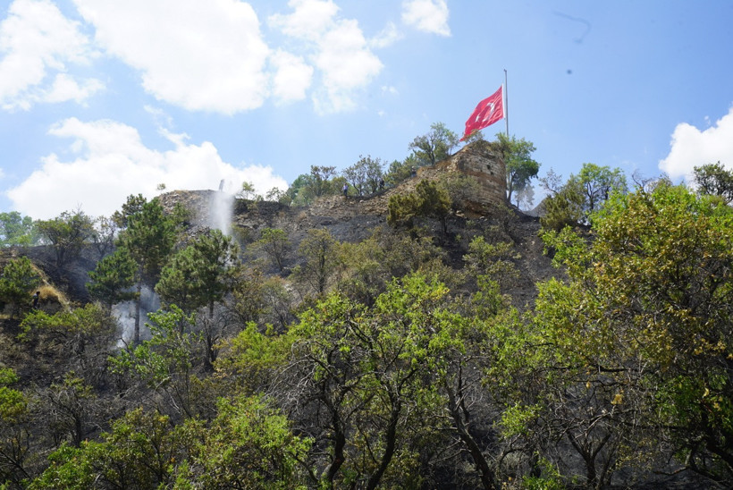 Tarihi Kütahya Kalesi'nde yangın - Resim : 4
