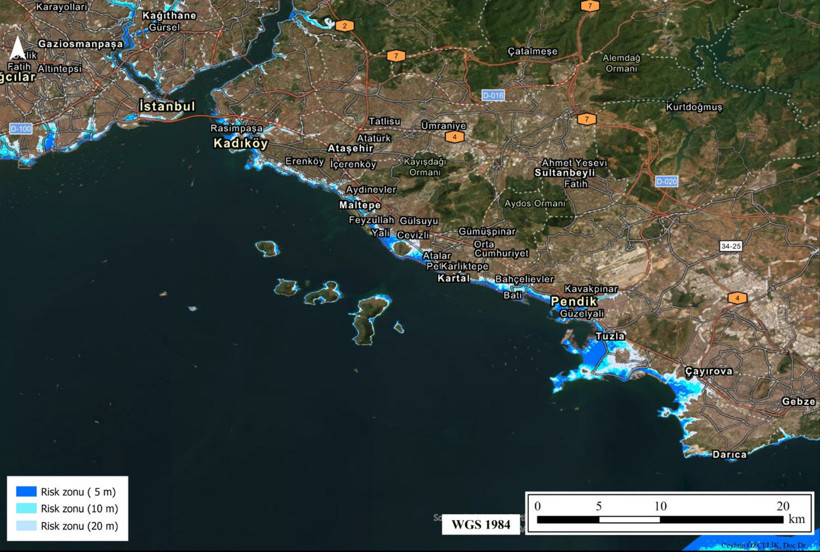 İstanbul ve Marmara kıyılarındaki tsunami risk alanları belli oldu - Resim : 1