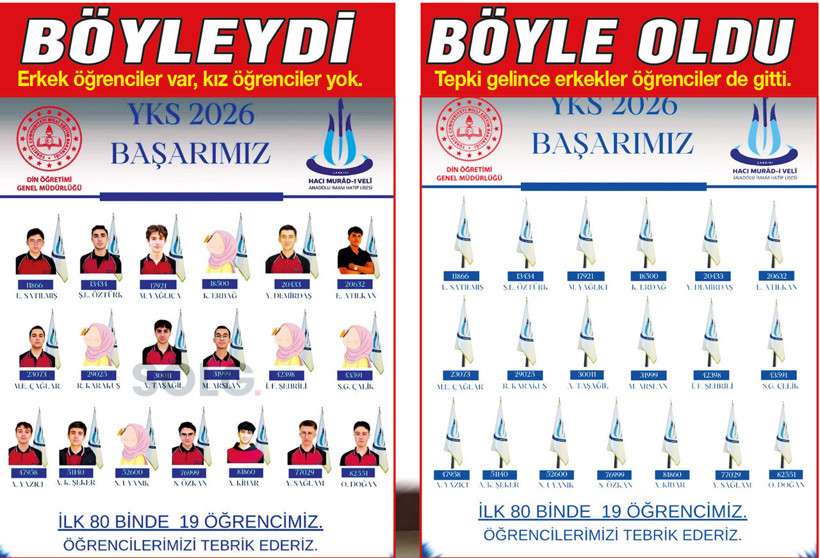 İmam hatipte kız öğrencilere sansür - Resim : 1