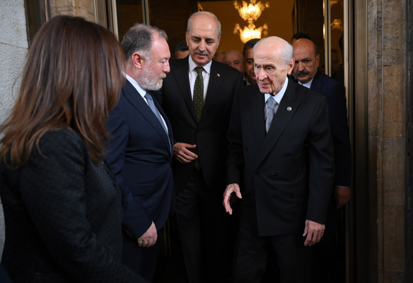 99 gün sonra Meclis'te: Bahçeli'den DEM Parti'ye taziye ziyareti - Resim : 2