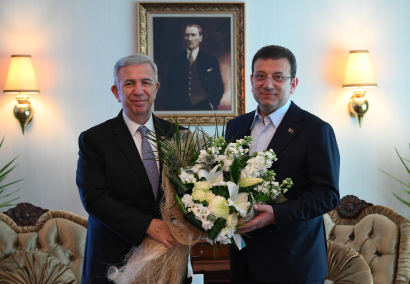 İmamoğlu'ndan Yavaş'a makamında ziyaret - Resim : 1