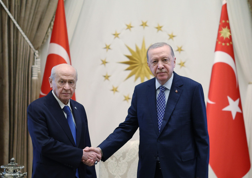 Erdoğan ile Bahçeli Külliye'de bir araya geldi - Resim : 1