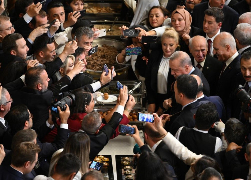 Meclis'teki resepsiyondan çarpıcı kareler - Resim: 28