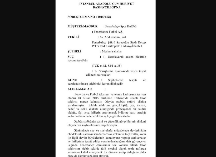 Fenerbah&ccedil;e&rsquo;ye saldırıdaki &ouml;rg&uuml;t bağlantıları deşifre edilmeli - Resim : 2