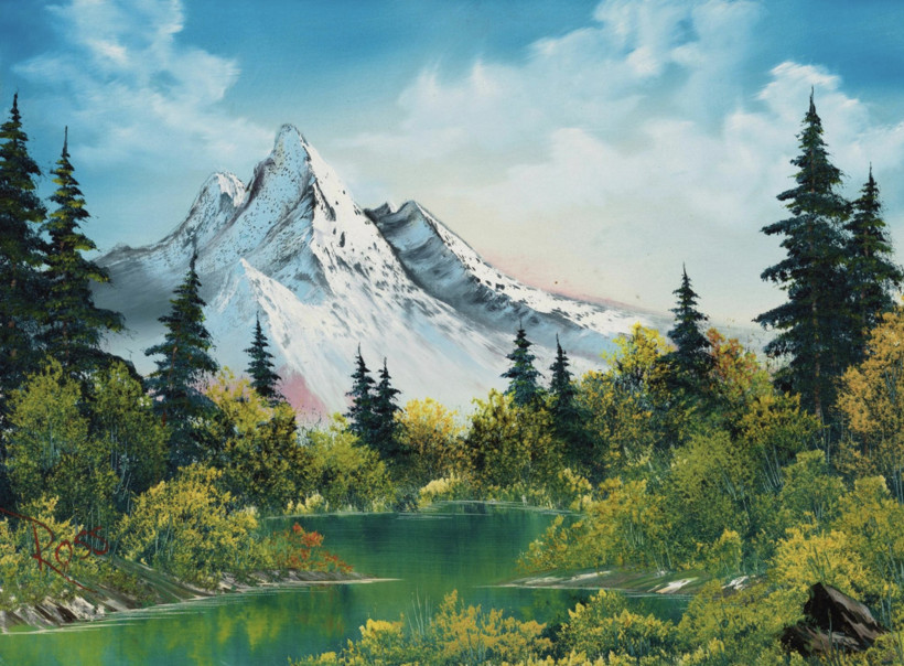 Bob Ross tablosu rekor fiyata satıldı - Resim : 1